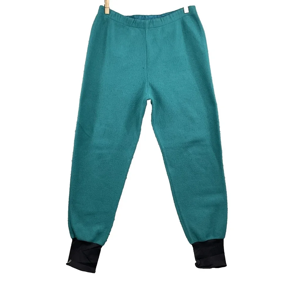 VTG Columbia Fleece Jogger Unisex 33x30* Teal Retro Gorpcore Athletic 90s Hiking